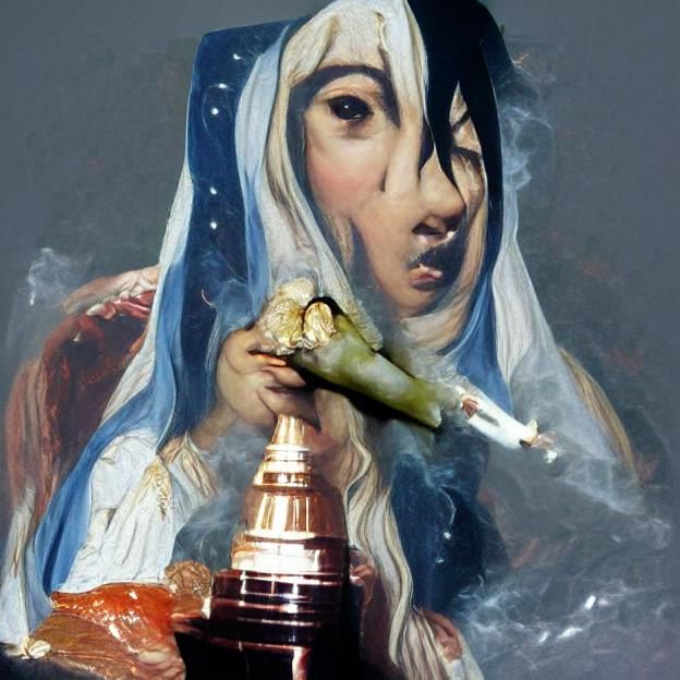 Provocative Virgin Mary Goya Inspired Art