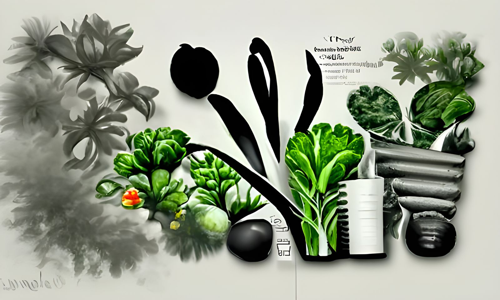 Detailed Matte Illustration of a Vegetable Garden