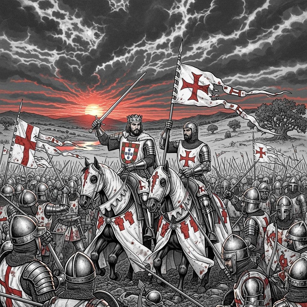 King John Leads Troops into Battle