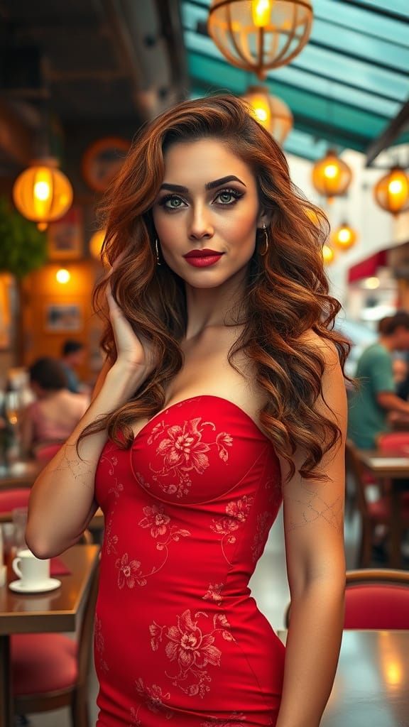 Glamorous Portrait in Expressive Style