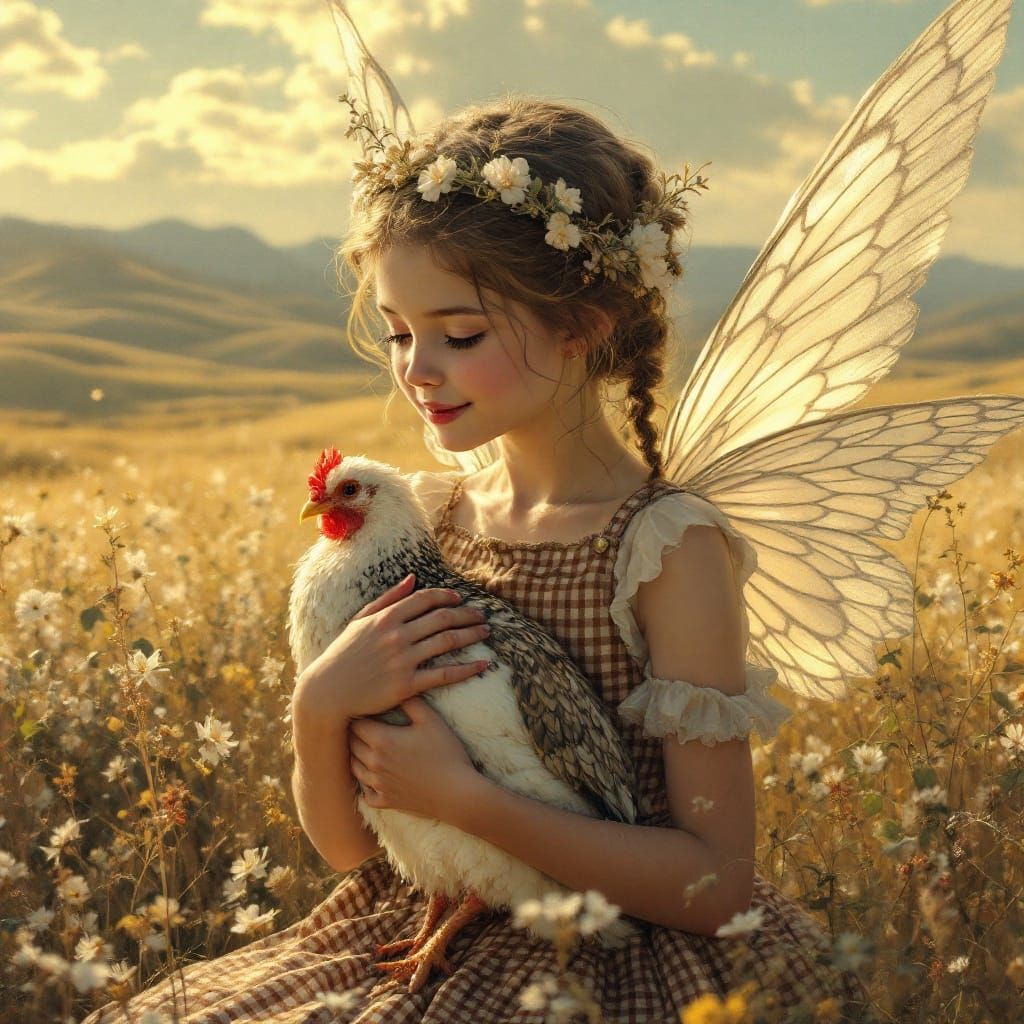 Ethereal Prairie Fairy in Gingham