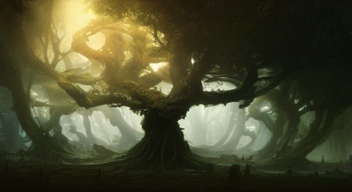 Ethereal Tree of Life and Death in 8K