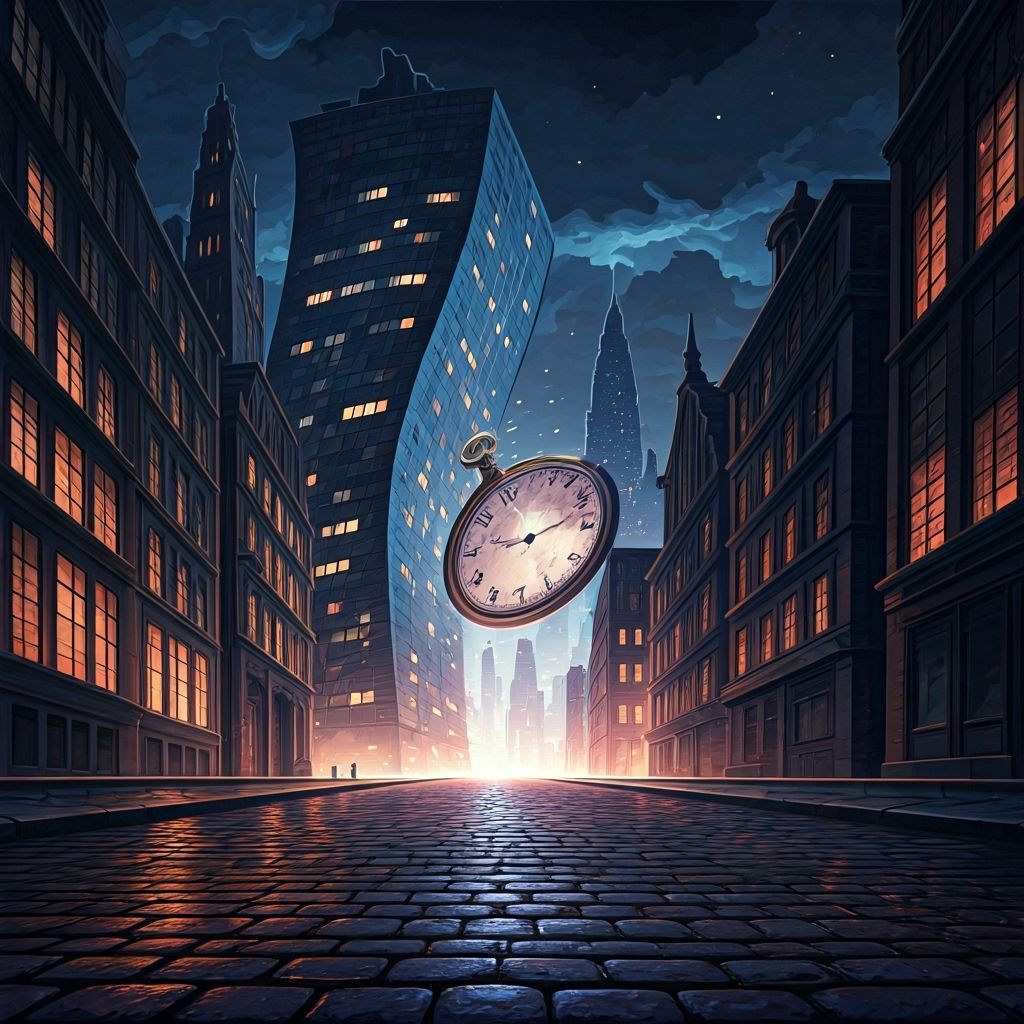 Metropolis Implosion: A Dystopian Cyberpunk Cityscape