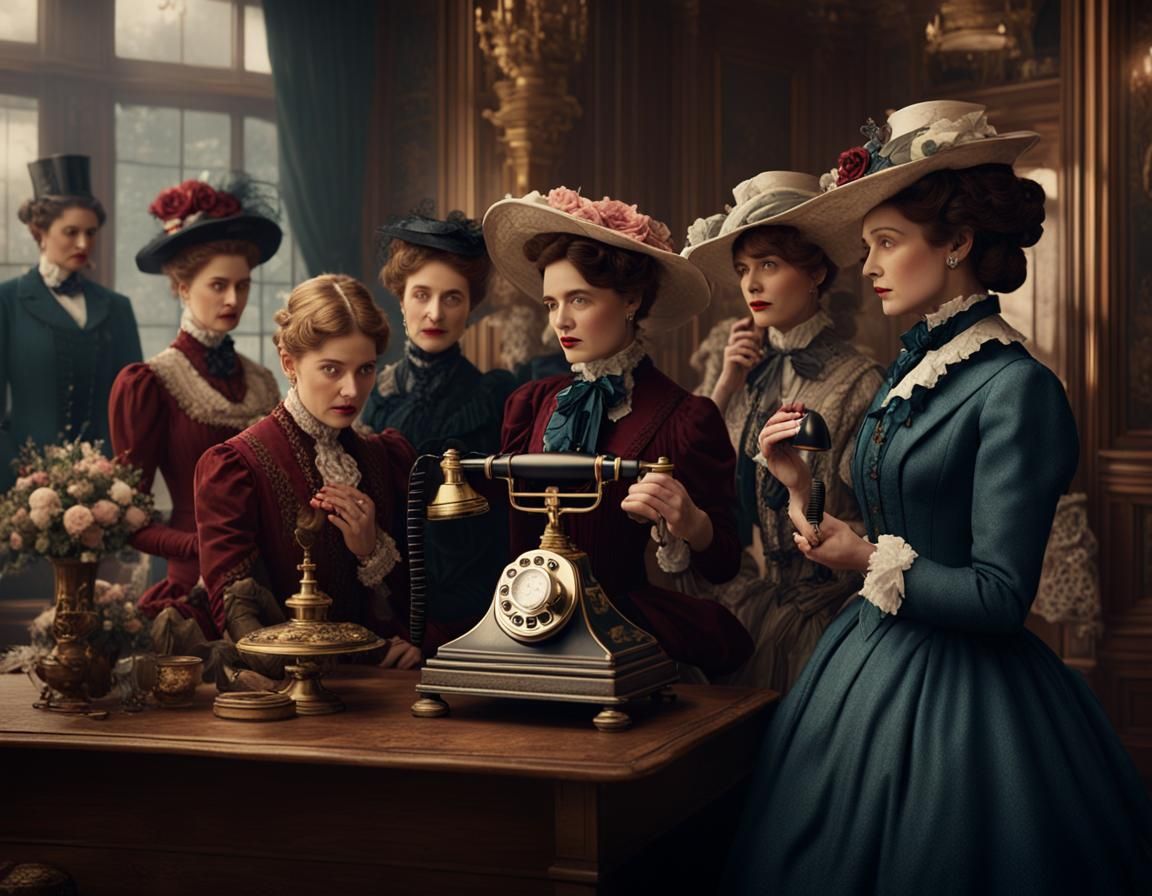 Victorian Women and the Vintage Telephone
