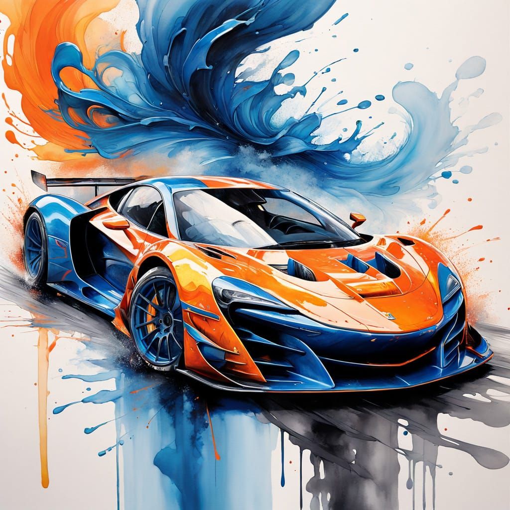 Racing Masterpiece: Goku-Inspired Formula 1 Car in Dynamic B...