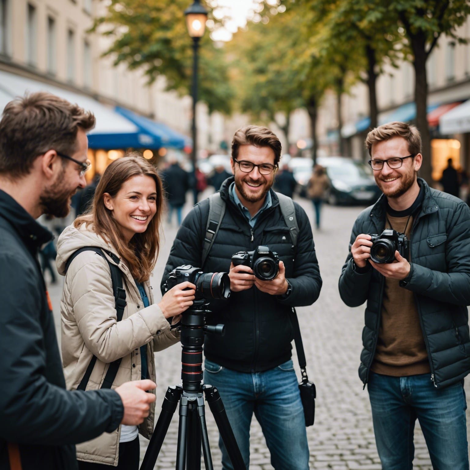 Photographers Meeting in City: Professional Photography