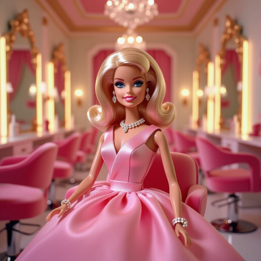 Sindy Doll in Glamorous Retro Hair Salon