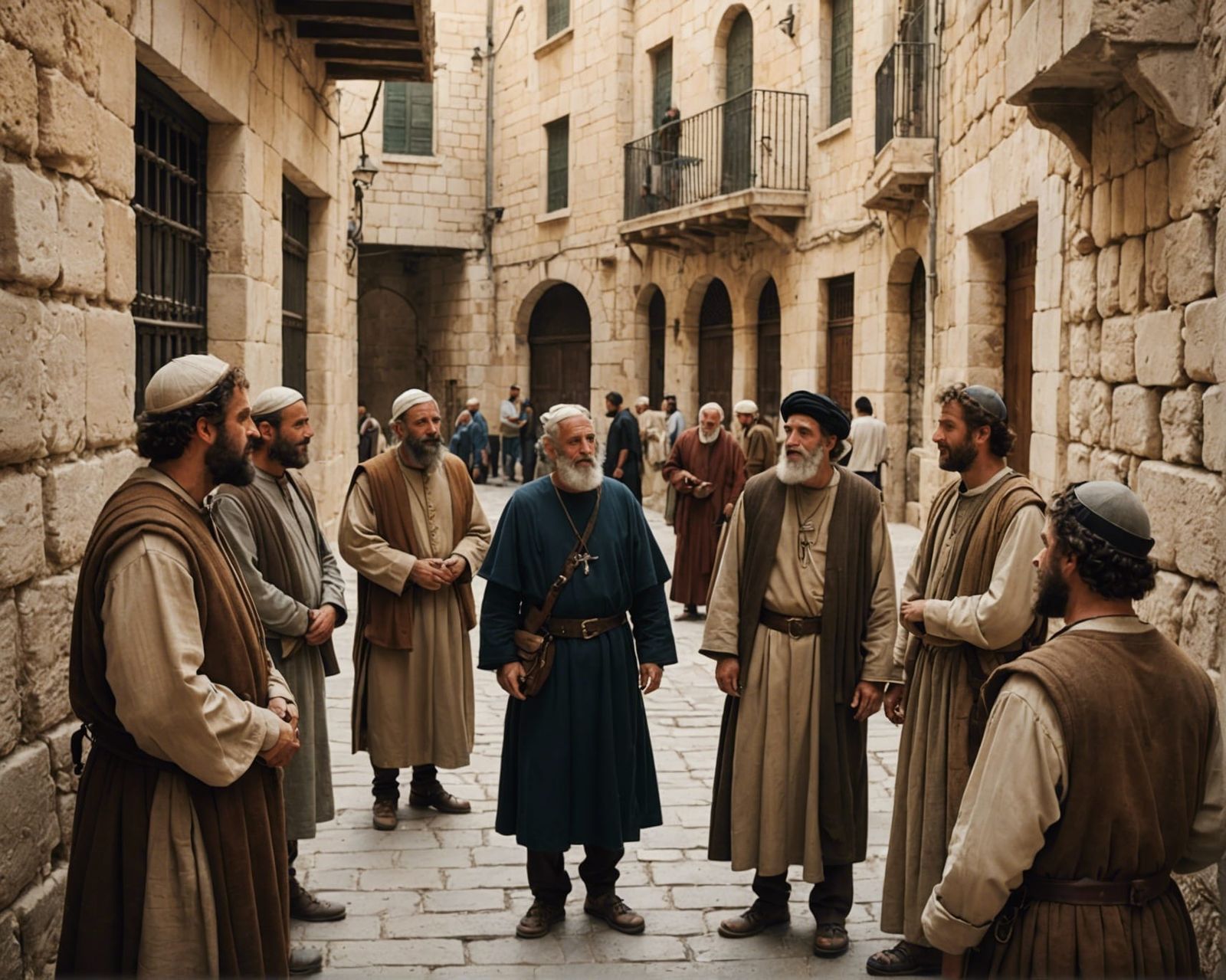 Ancient Jerusalem Street Scene