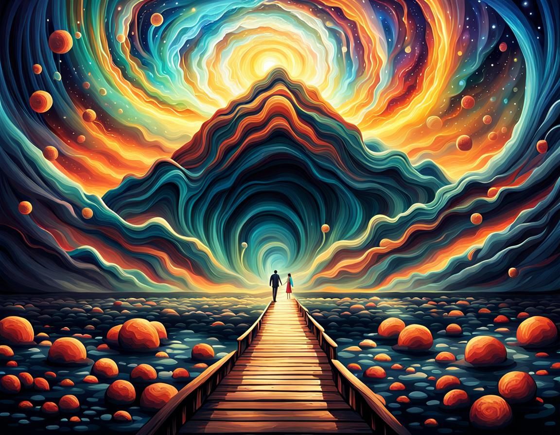 Mystical Abstract Eternal Happiness: Cinematic Focus