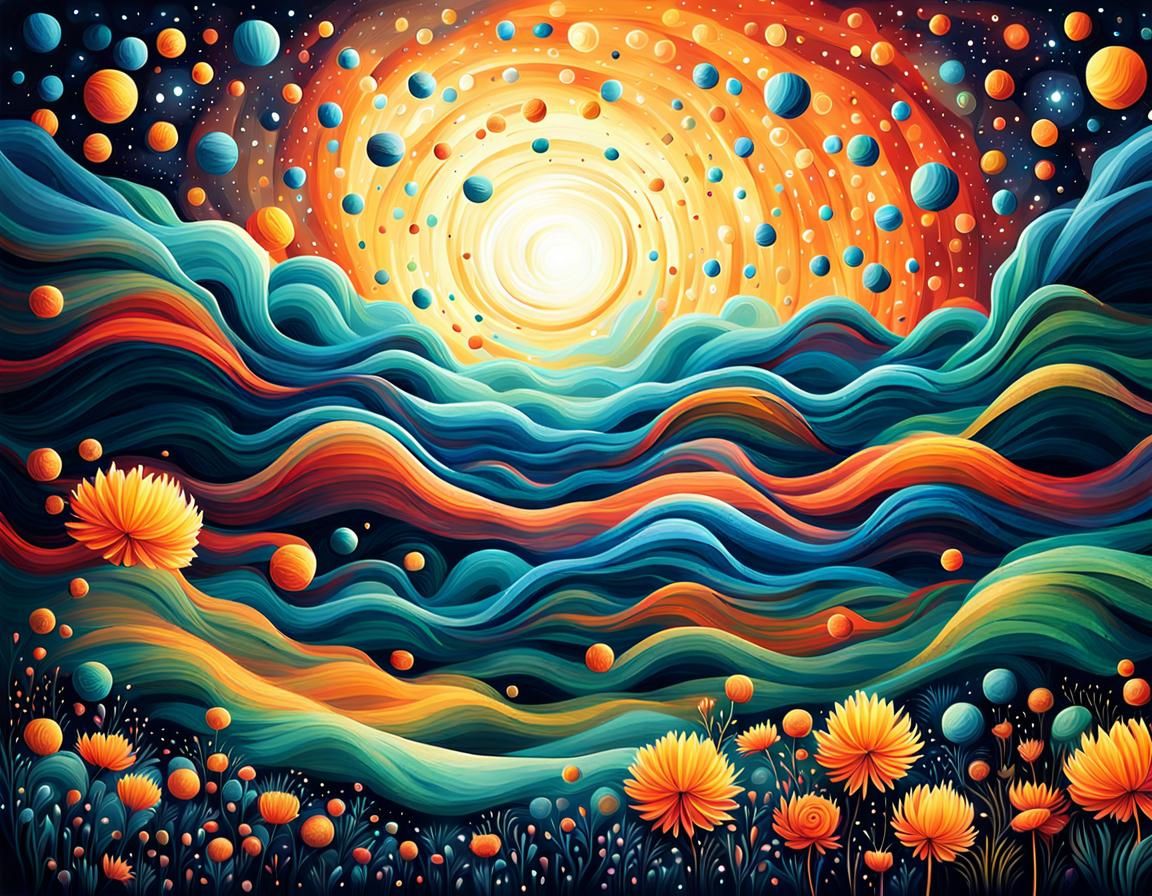Abstract Image of Mystical Eternal Happiness