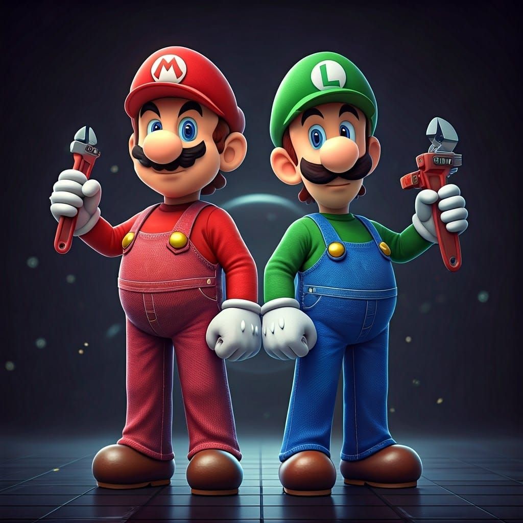 Super Mario Brothers in Cinematic Film Style