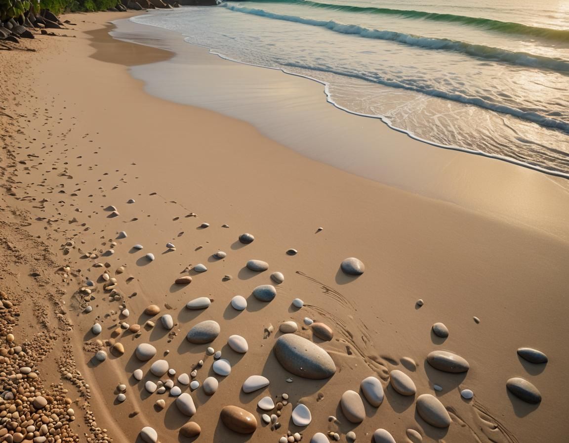 Brazilian Beach Sunrise in Ansel Adams Style