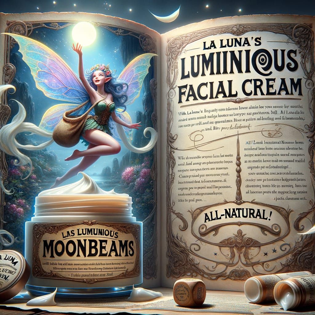 Moonlit Beauty in Whimsical Fantasy Art