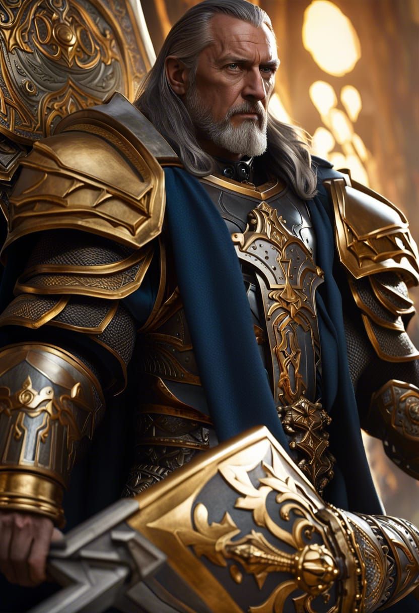 Human paladin Uther the Lightbringer