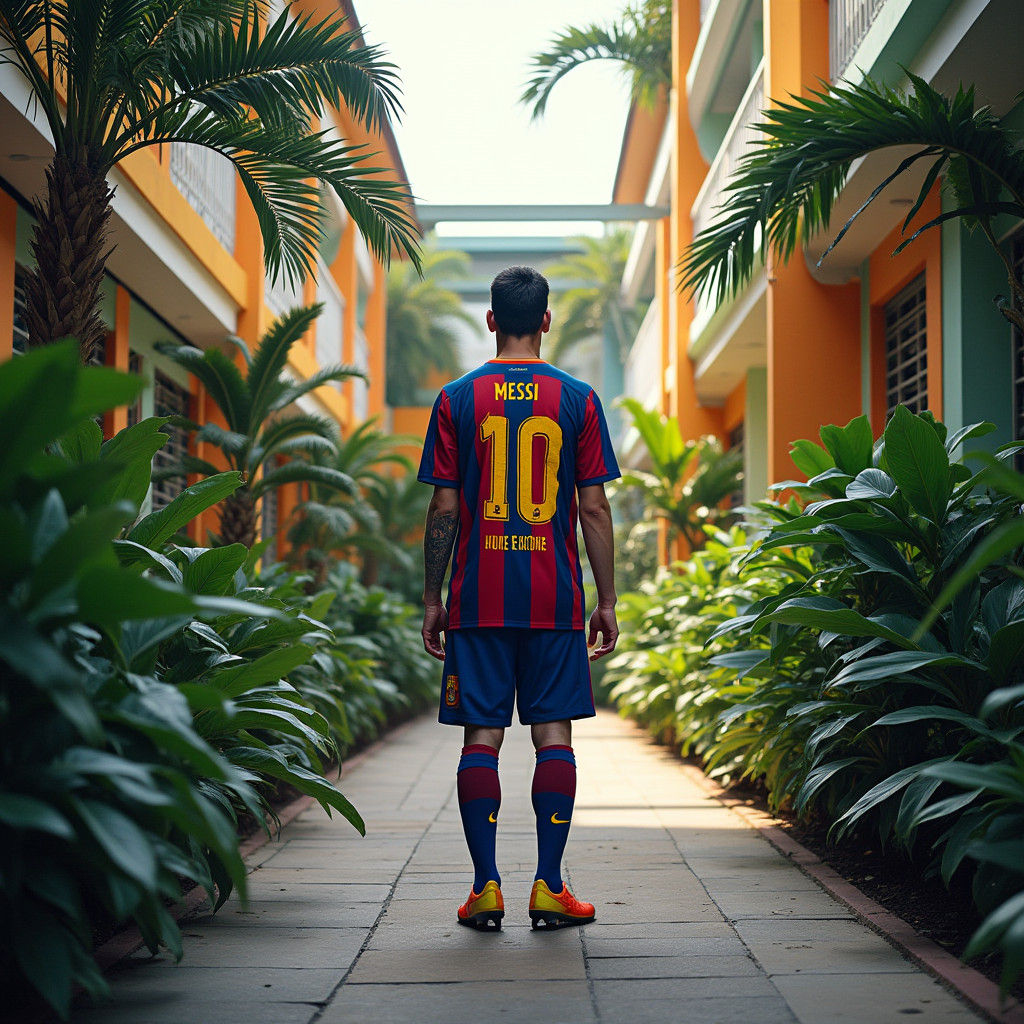 Lionel Messi at St Andrew's School, Singapore