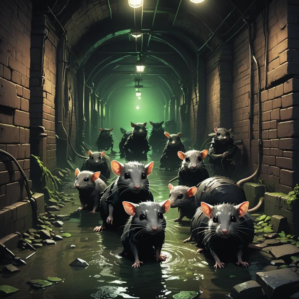 Ninja Spy Rats in Dark Sewers: Concept Art