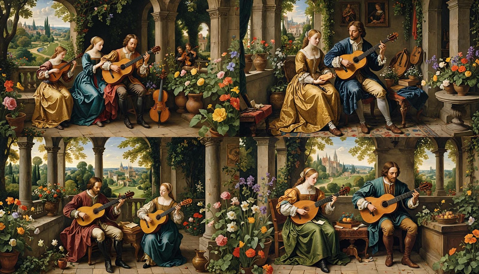 Renaissance Musician Contemplates Composition