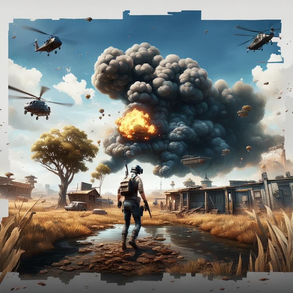 Cinematic PUBG Mobile Game Digital Matte Painting