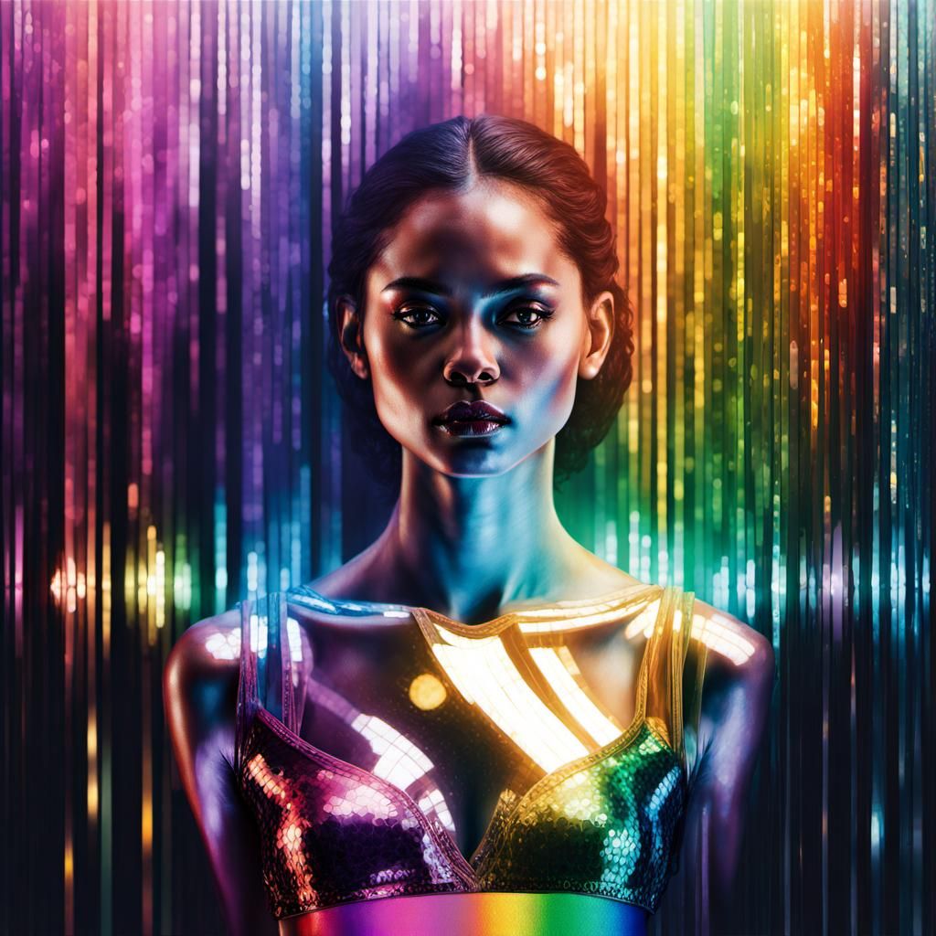 Rainbow Mirrored Reflections of a Sorority President