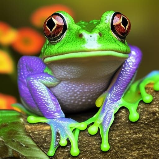 Vibrant Frog