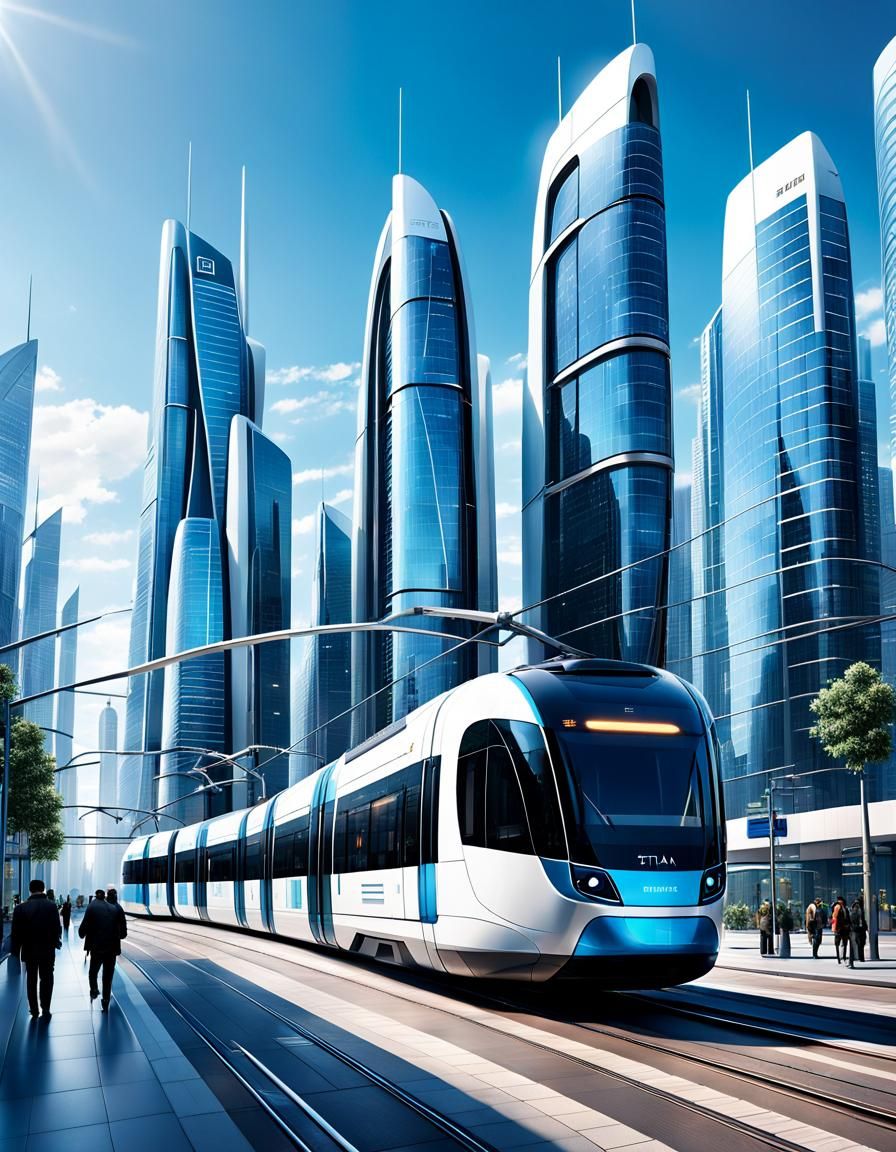 Futuristic Cityscape with Sci-Fi Architecture