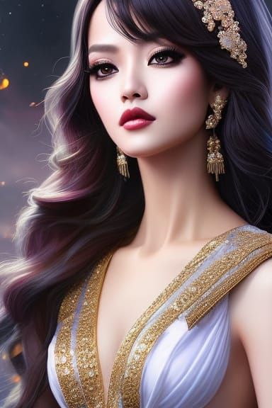 Beautiful Indonesian Idol Prisia Nasution in Digital Art