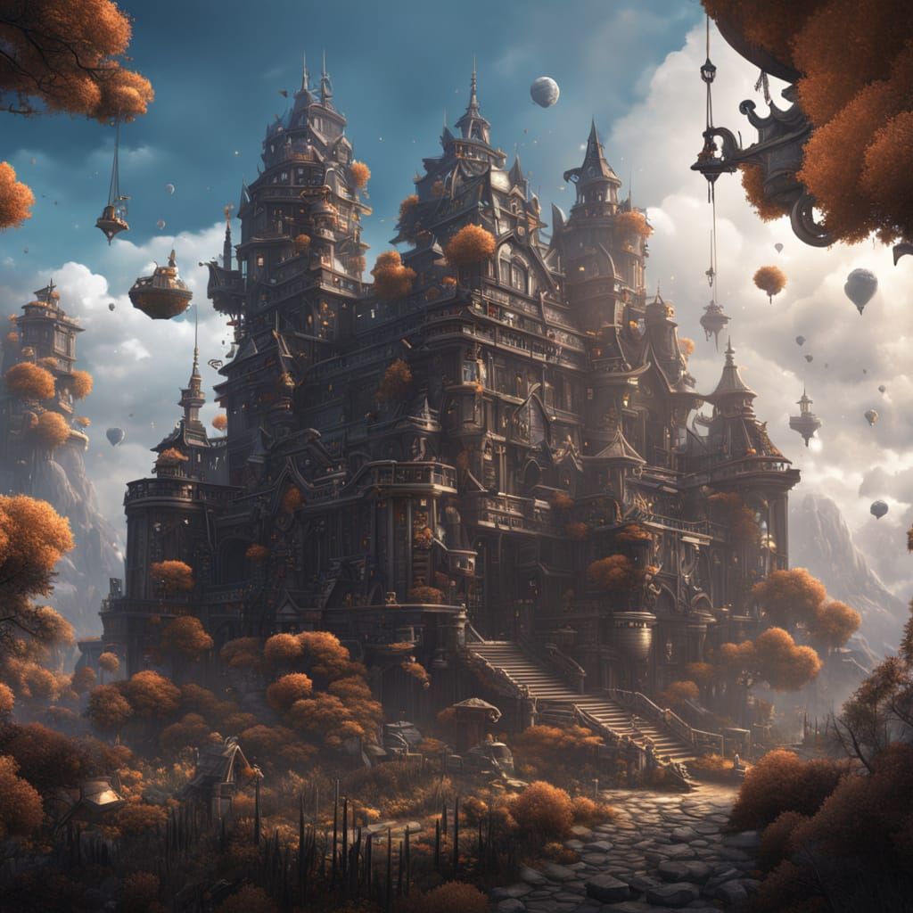 Detailed Matte Painting of Screws and Nails