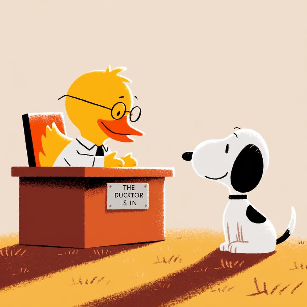 Psychiatric Help - 5 cents 
The Ducktor is in