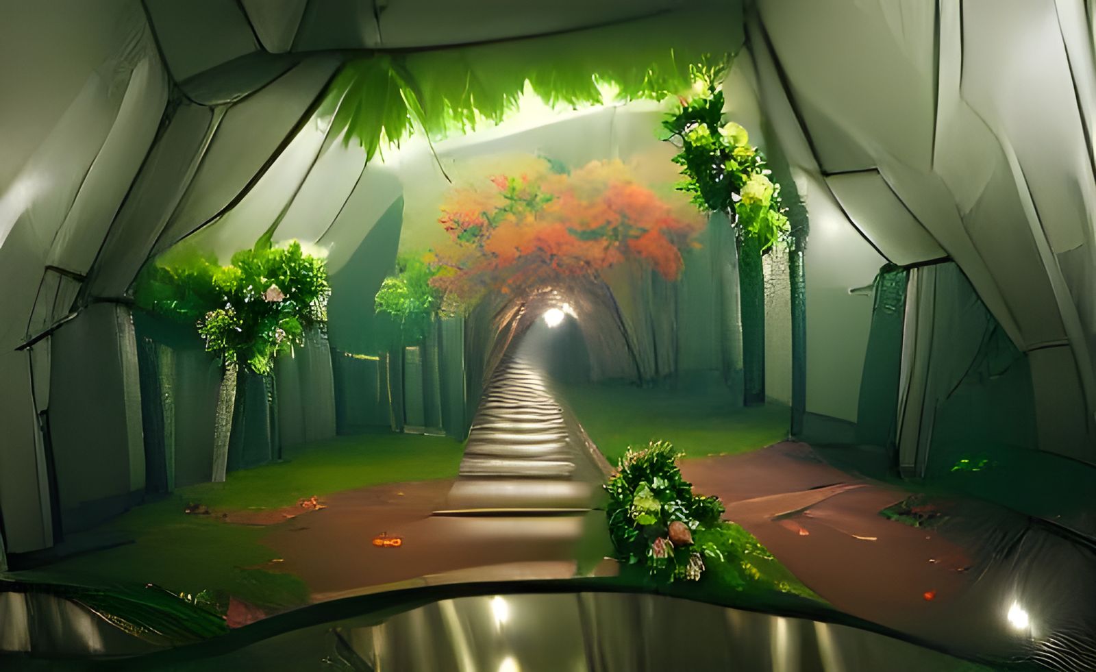 Futuristic Walkway to Another World