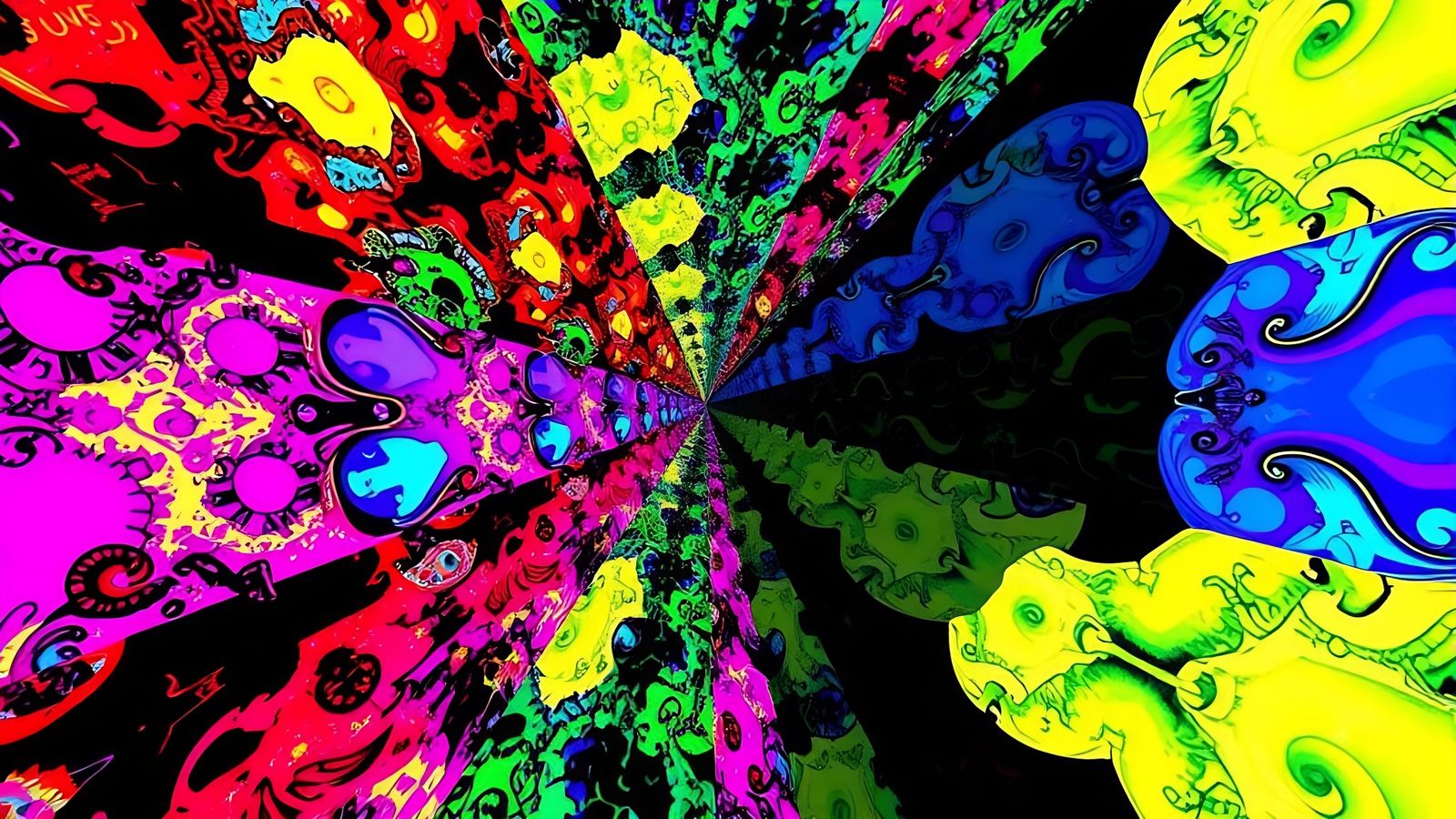 Fractured Reality with Absurd Patterns