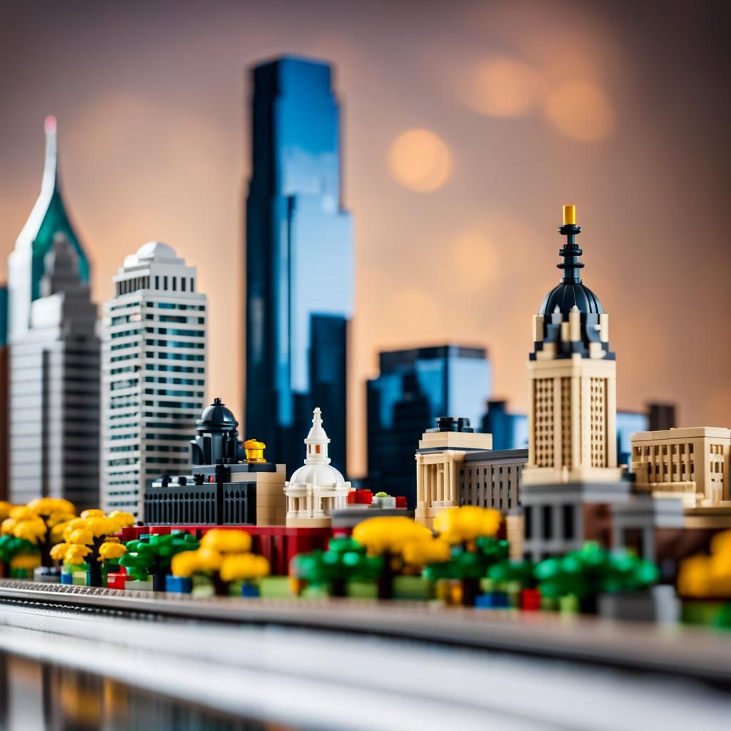 Philadelphia Downtown Skyline Mini LEGO Set