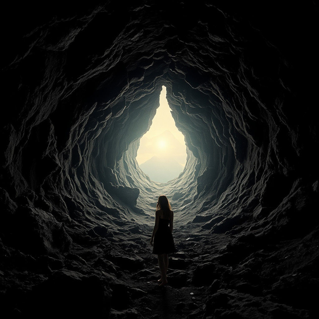 Atmospheric Void: Hyperrealistic Composition in High Contras...