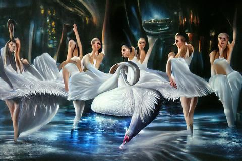 Ethereal Ballerina in Digital Rendering