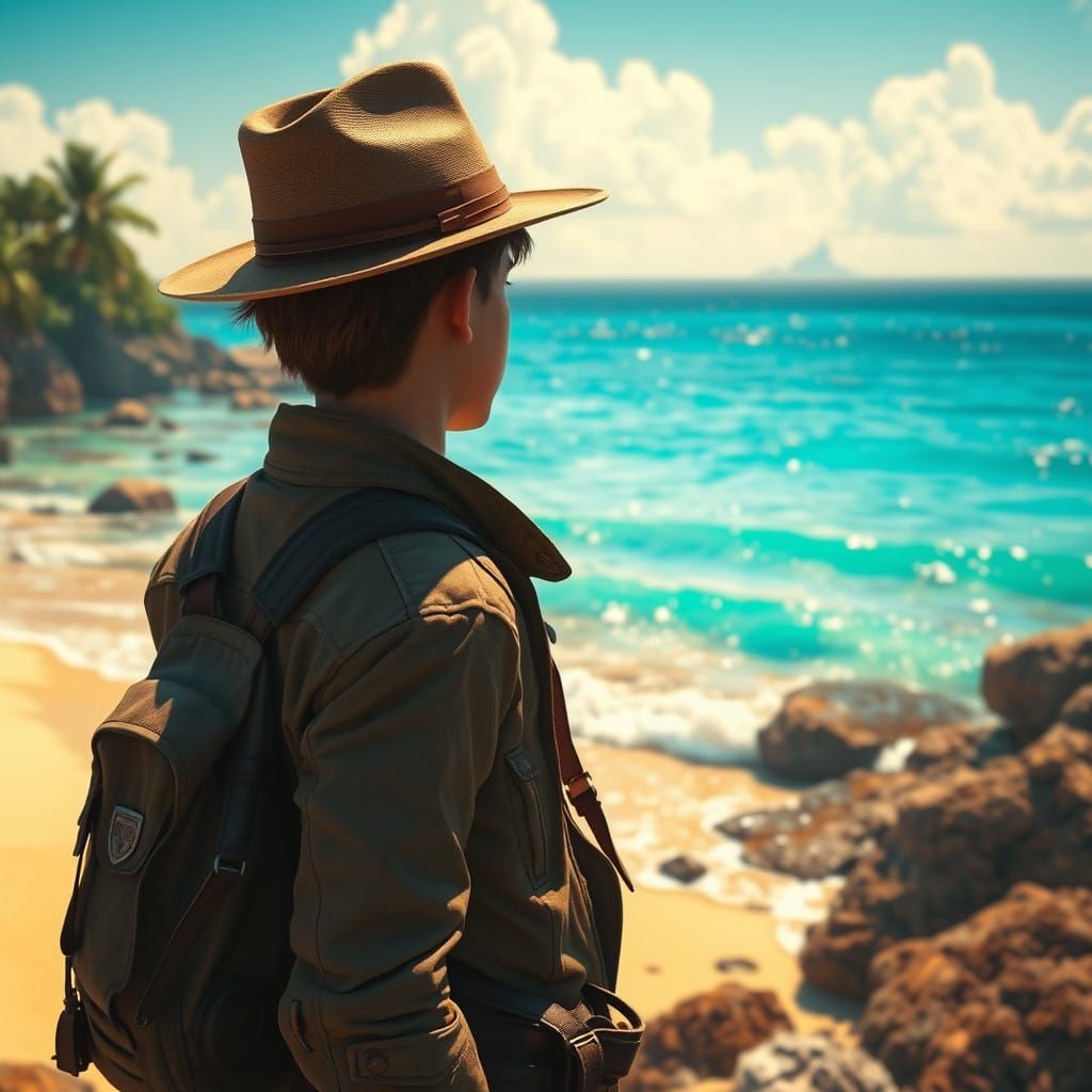 Futuristic Beach Explorer Discovers Hidden City