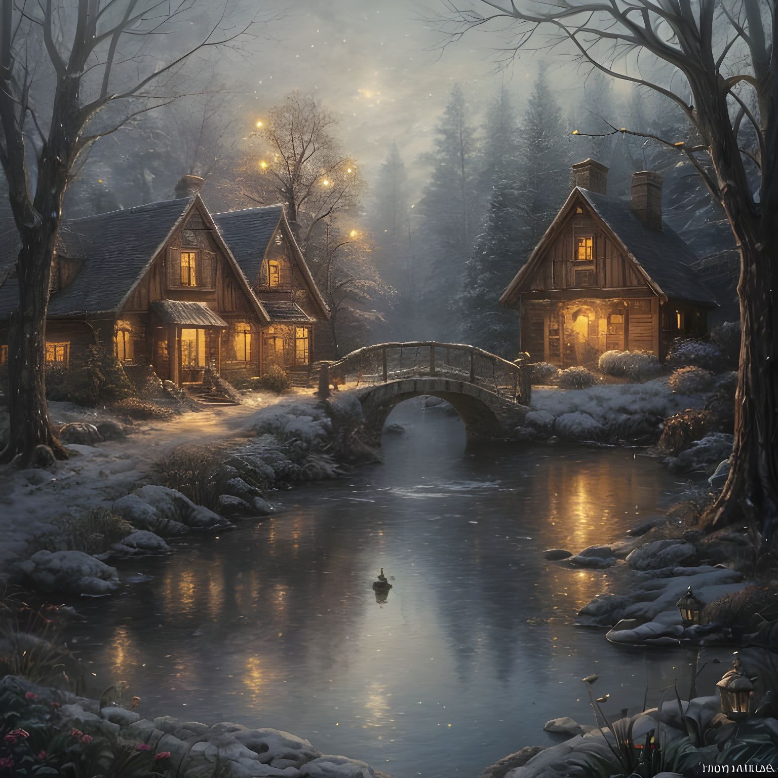 Ethereal Midwinter Celebration with Elves and Fairies