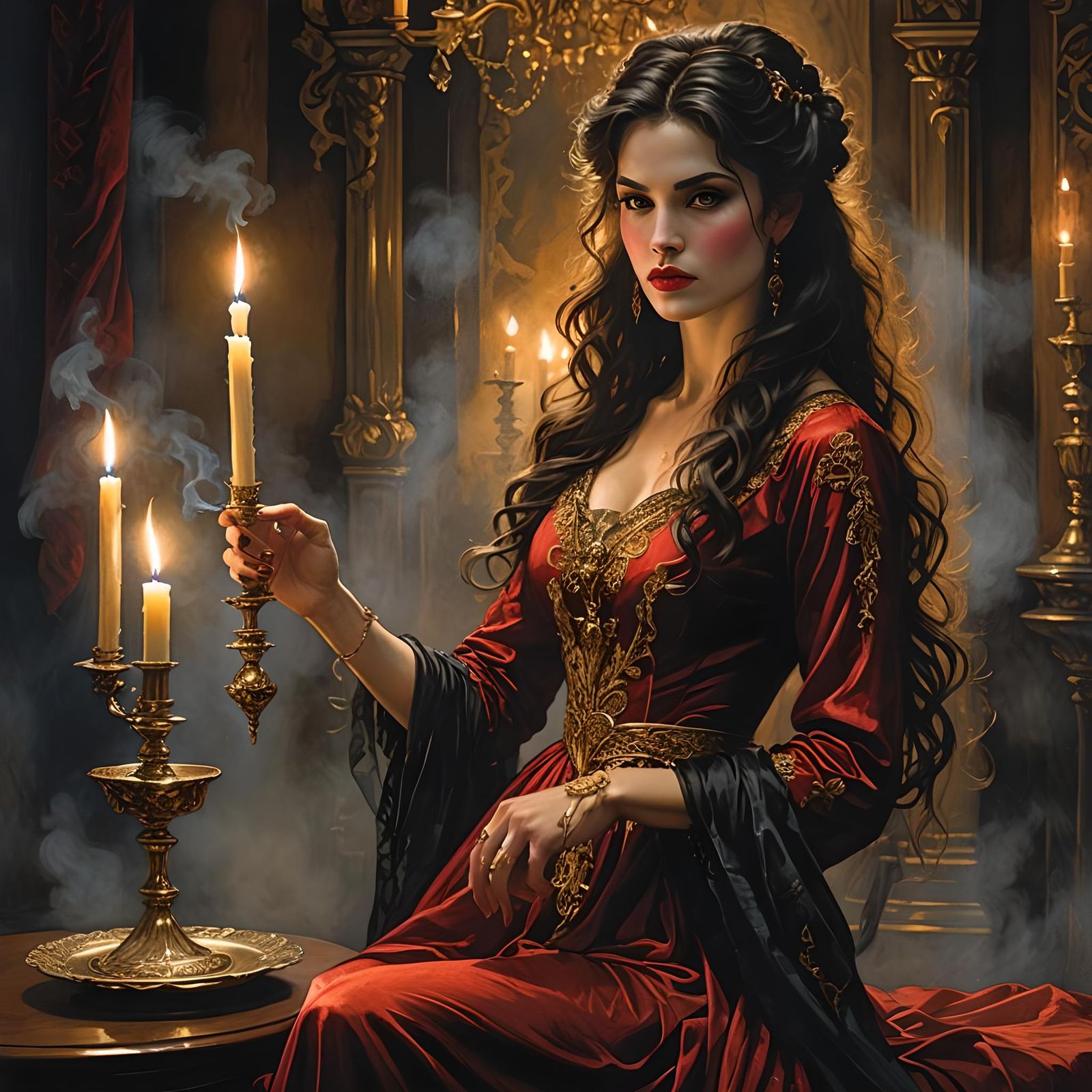 Miss Scarlett in the study with the candlestick