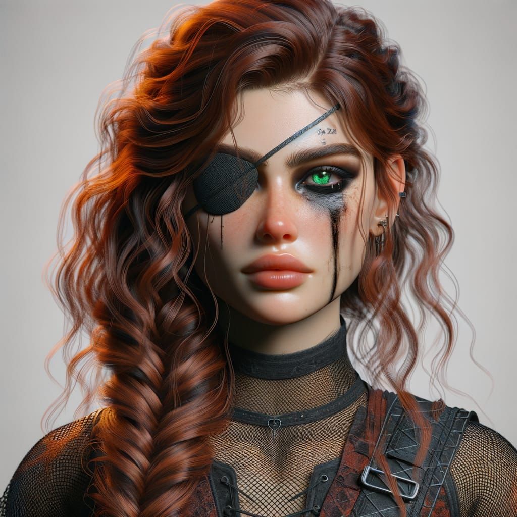 Fantasy Concept Art of a Female Wrestler