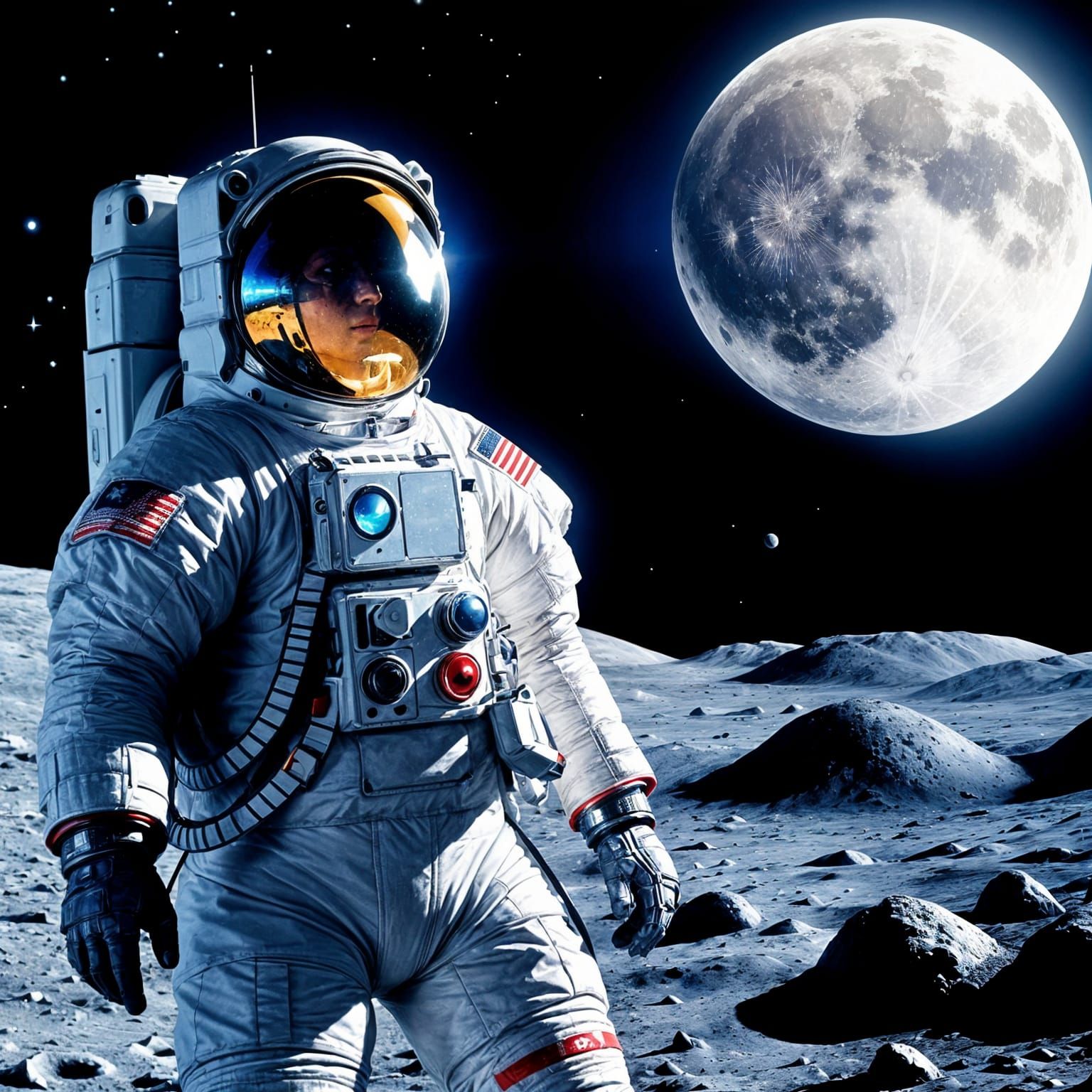 Astronaut's Lunar Blu-ray Dreamscape