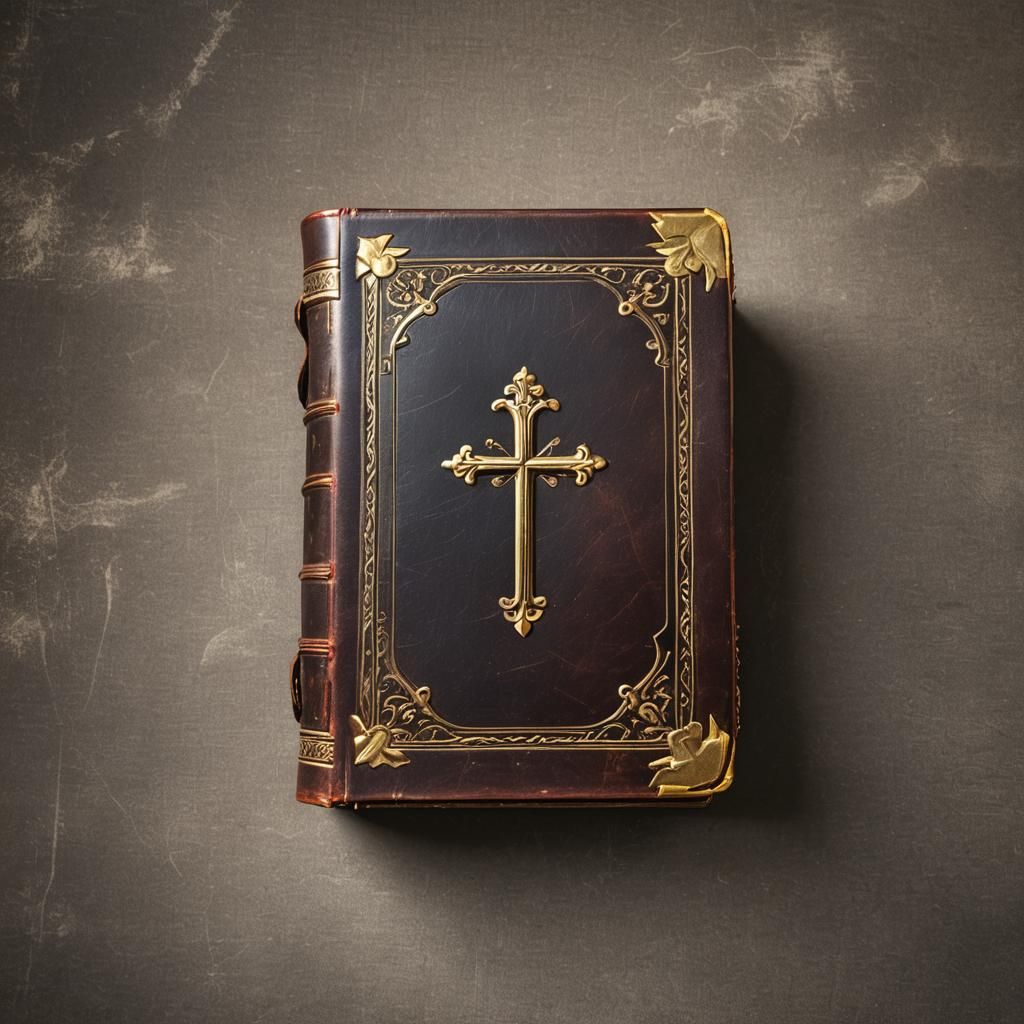 Antique Holy Bible with Gold Edges