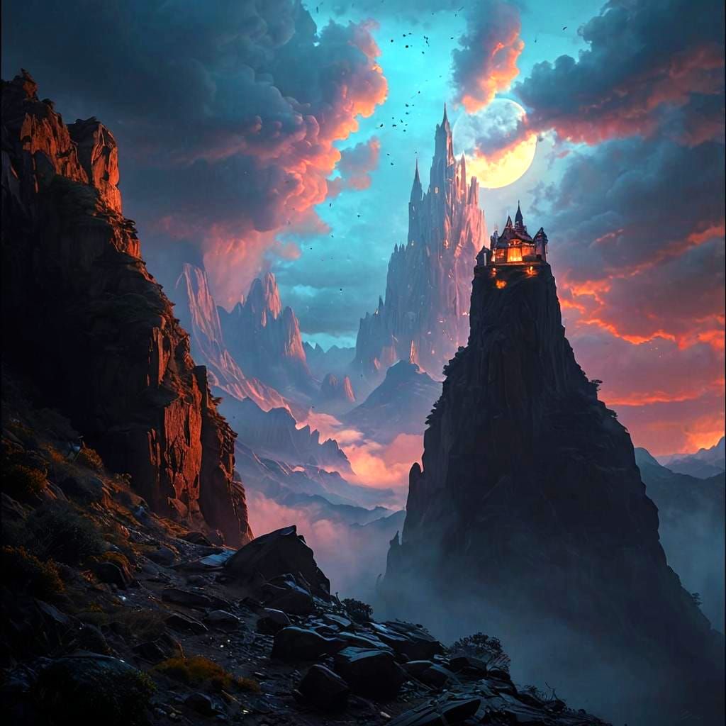 Cinematic Landscape Photography, Fantasy Art Style