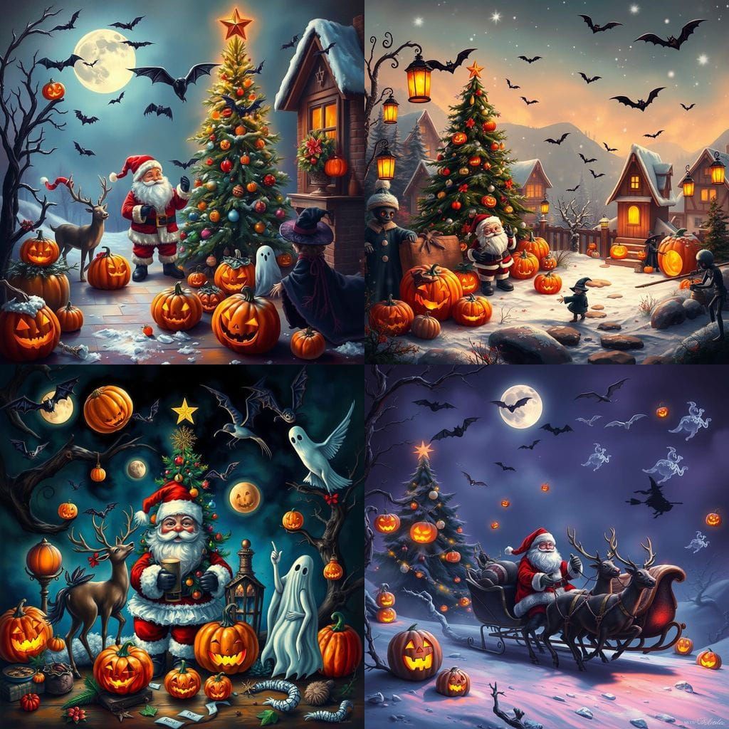 Halloween Meets Christmas: Spooky Festive Mashup
