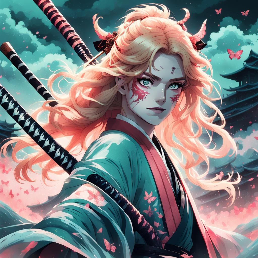 German Demon Slayer in Cinematic Film Still