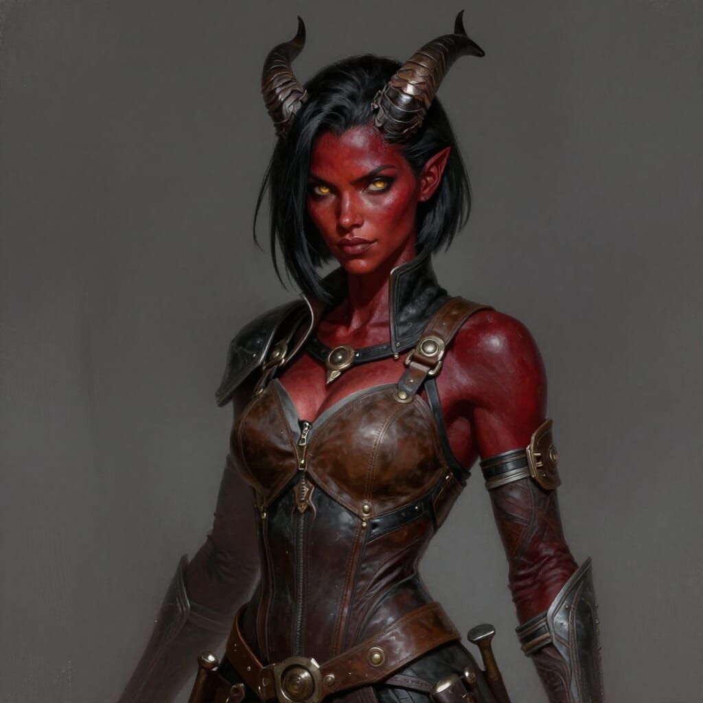 Zyn Swift: Crimson Skinned Fantasy Rogue