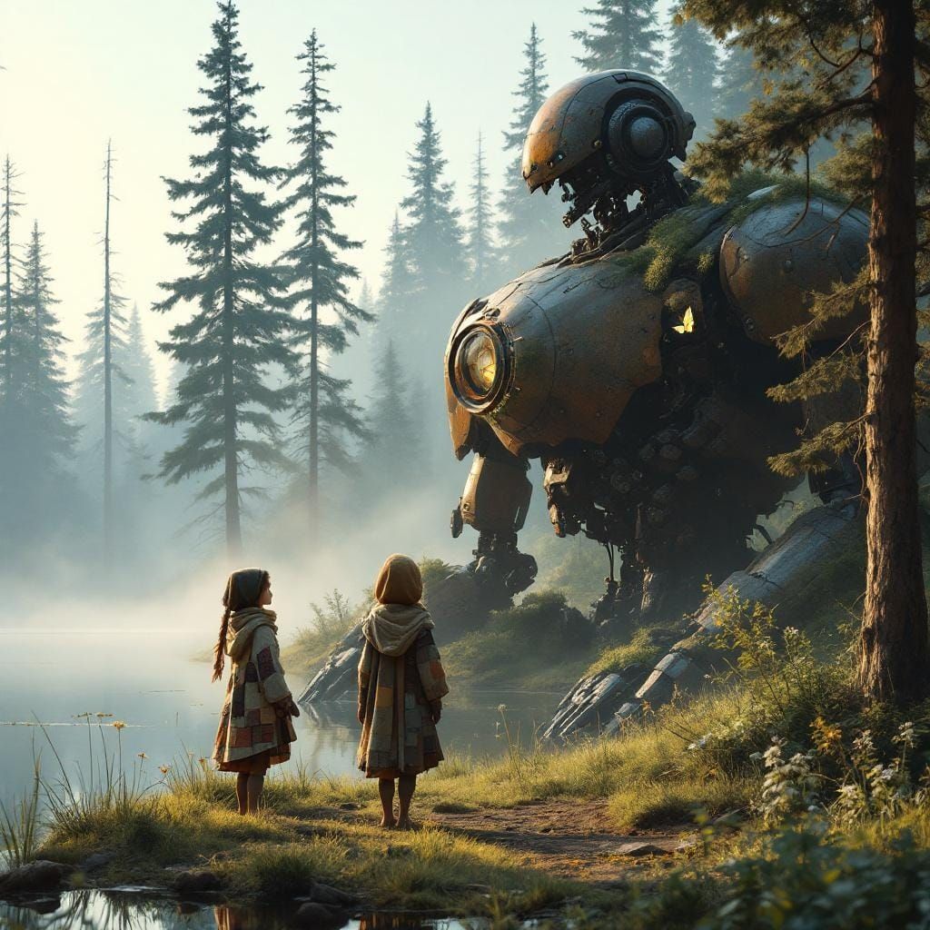 Girls and Robot Relic by Forest Lake