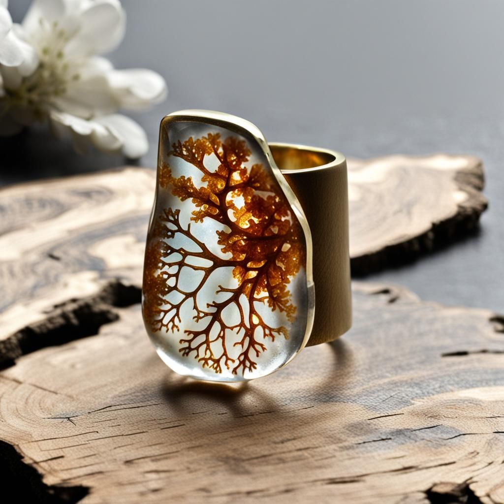 Resin Lungs Ring Sculpture