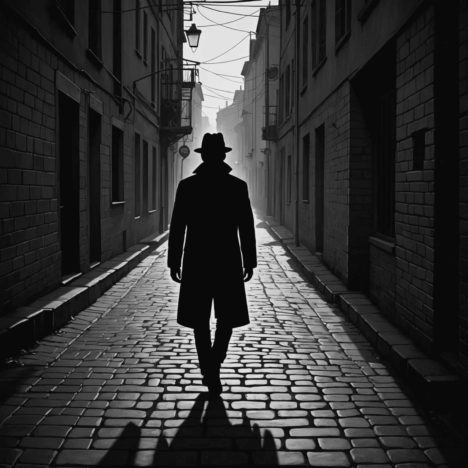 Solitary Figure on Empty Road