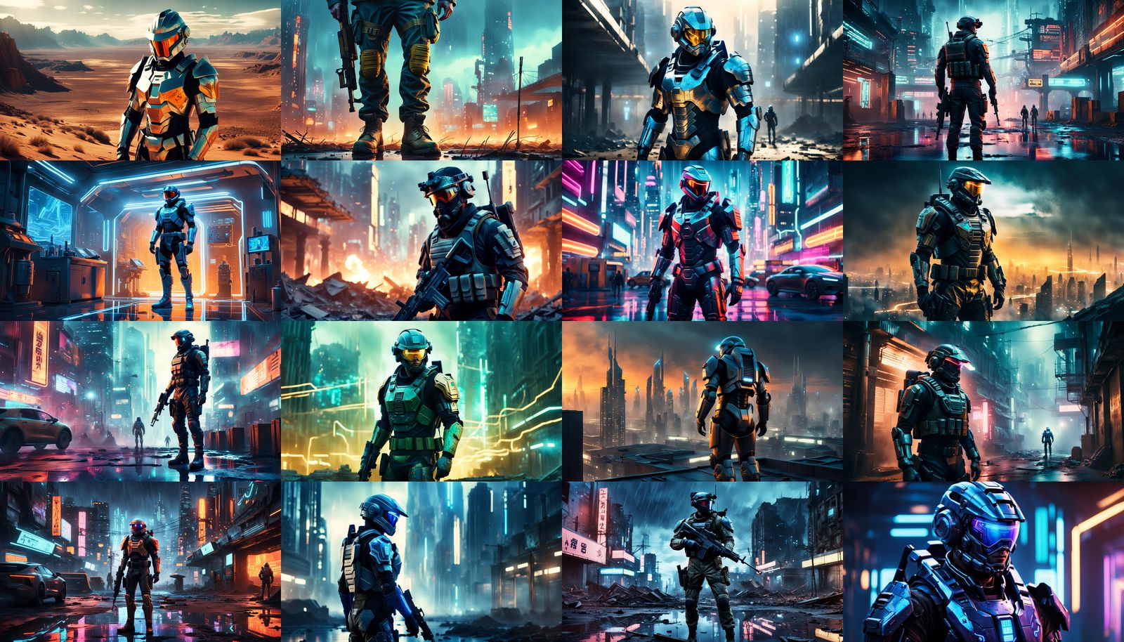 Futuristic Soldier in 4K with Intricate Details