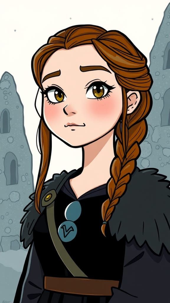 Cartoon Sansa Stark