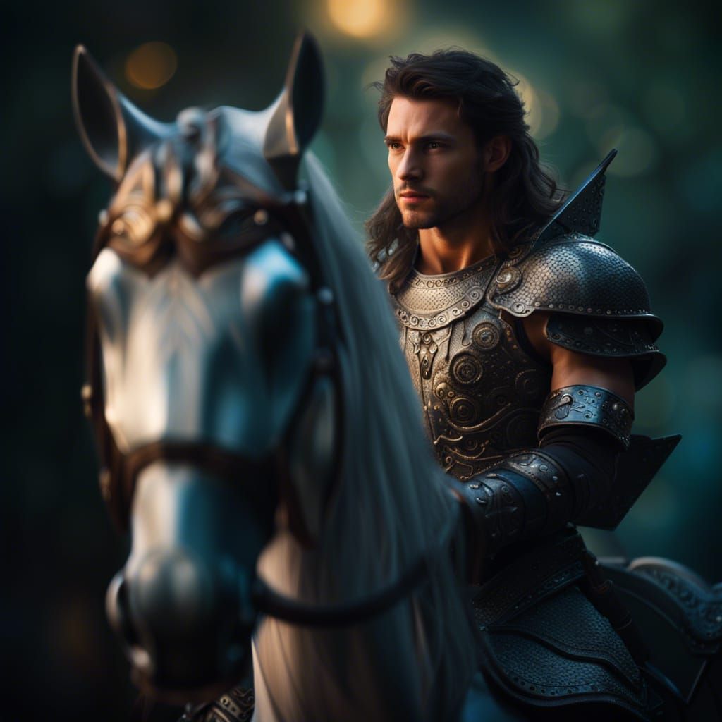 Majestic Centaur Knight in Elaborate Armor