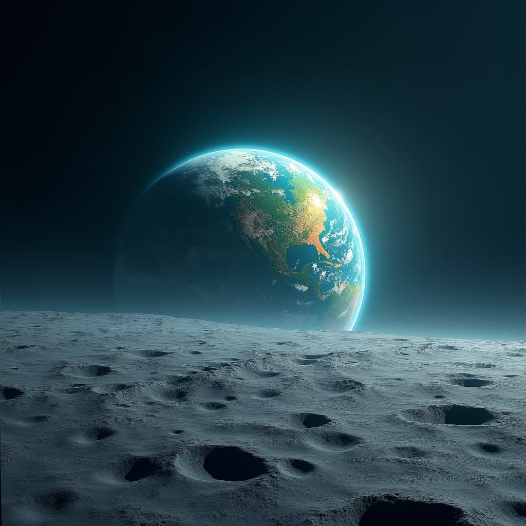 Earthrise: A Sci-Fi Digital Matte Painting